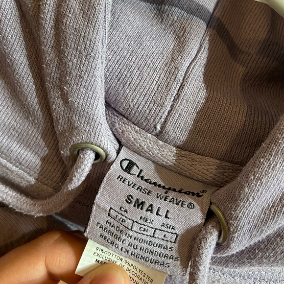 Lilac Reverse Weave Champion Hoodie - Picture 2 of 4